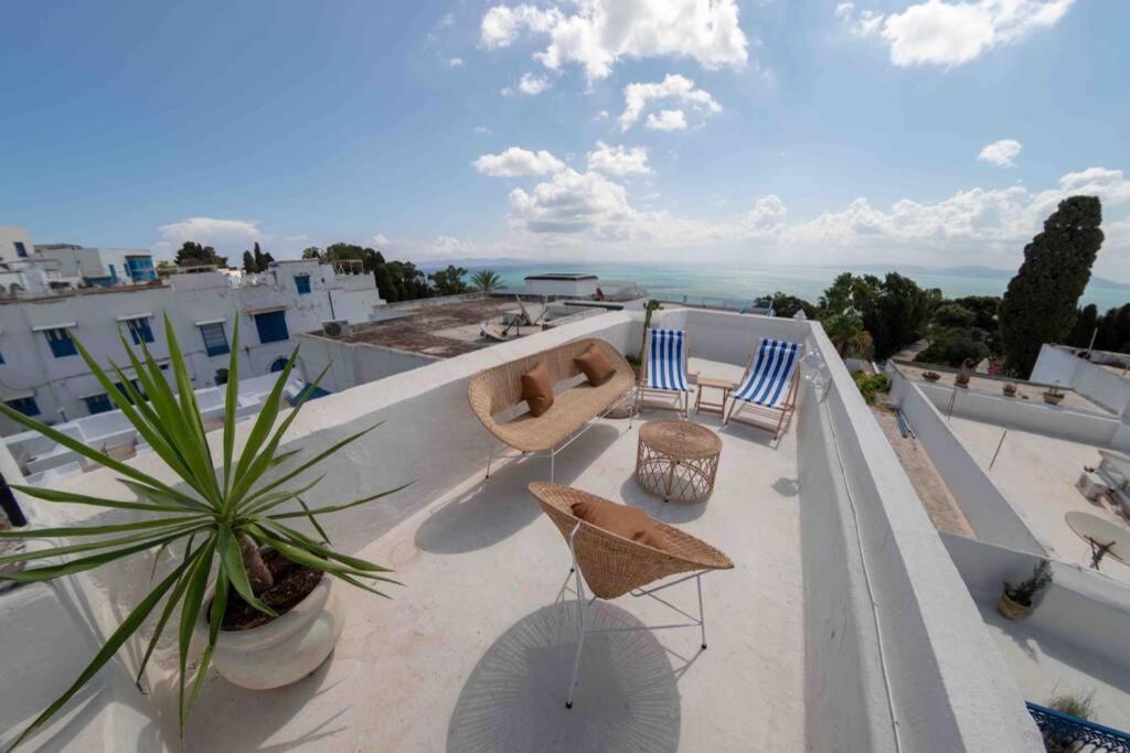 Charming Villa In The Heart Of Sidi Bousaid Sidi Bou Ali Exteriör bild